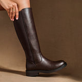 League Brown Long Boots