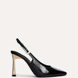Lizzie Black Stiletto Court Heels