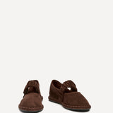 Lorella Brown Faux Suede Mary Jane Pumps