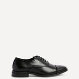 Lorenzo Mens Black Faux Leather Shoes
