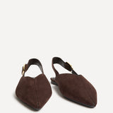 Lorna Brown Faux Suede Ballet Flats
