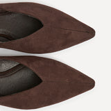 Lorna Brown Faux Suede Ballet Flats