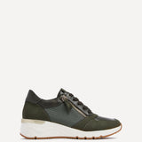 Luca Khaki Wedge Trainers