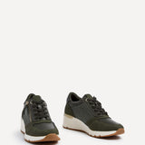 Luca Khaki Wedge Trainers
