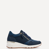 Luca Navy Wedge Trainers