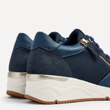 Luca Navy Wedge Trainers