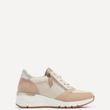 Luca Nude Wedge Trainers