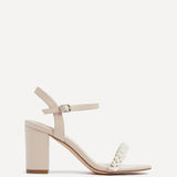 Lulu Nude Heels With Pearls