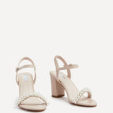 Lulu Nude Heels With Pearls