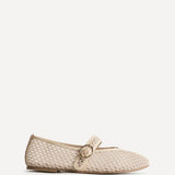 Luma Wide Fit Mocha Mesh Mary Jane Pumps