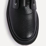 Launch Black Zip-Up Military Boots