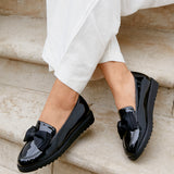 Violetta Wide Fit Patent Loafers