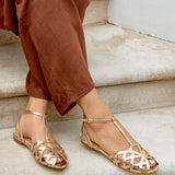 Santi Gold Caged Flat Sandals