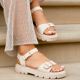 Comet Nude Chunky Sandals