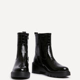 Limited Black Croc Ankle Boots