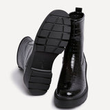 Limited Black Croc Ankle Boots