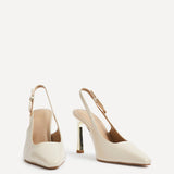 Lizzie Nude Stiletto Court Heels