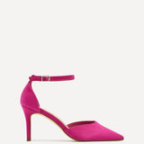 Maci Fuchsia Faux Suede Court Heels