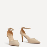 Maci Nude Faux Leather Court Heels