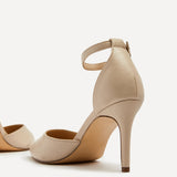 Maci Nude Faux Leather Court Heels