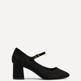 Madeline Black Mary Jane Court Heels