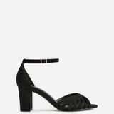 Magda Black Cage Heeled Sandals