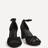 Magda Black Cage Heeled Sandals