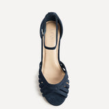 Magda Navy Cage Heeled Sandals