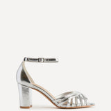 Magda Silver Cage Heeled Sandals