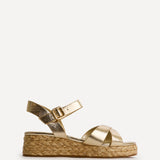 Magnolia Gold Flatform Sandals
