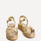 Magnolia Gold Flatform Sandals
