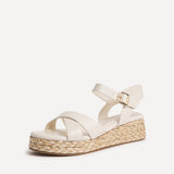 Magnolia Ivory Flatform Sandals