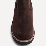 Maintain Wide Fit Brown Faux Suede Long Boots