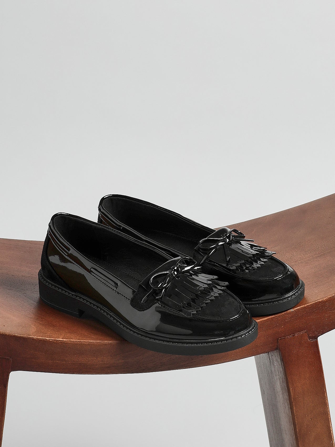 Mallo Faux Suede & Leather Loafers