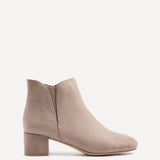 Manor Mocha Faux Suede Heeled Ankle Boots