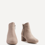 Manor Mocha Faux Suede Heeled Ankle Boots