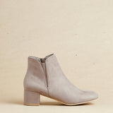 Manor Mocha Faux Suede Heeled Ankle Boots