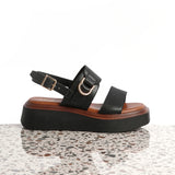 Rox Black Flatform Sandals