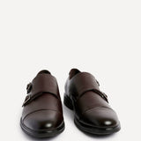 Marcello Mens Brown Faux Leather Shoes