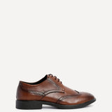 Marco Mens Brown Faux Leather Brogue Shoes