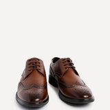 Marco Mens Brown Faux Leather Brogue Shoes