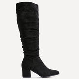 Margot Black Long Heeled Boots