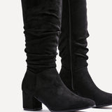 Margot Black Long Heeled Boots