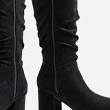 Margot Black Long Heeled Boots