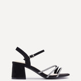Mariah Wide Fit Black Diamante Heels