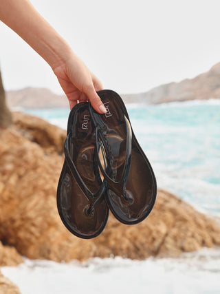 Marine Black Jelly Flip Flops