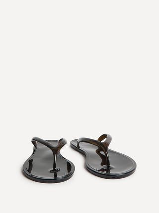 Marine Black Jelly Flip Flops