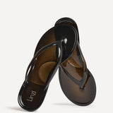 Marine Black Jelly Flip Flops