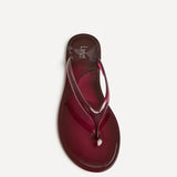 Marine Burgundy Jelly Flip Flops