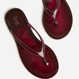 Marine Burgundy Jelly Flip Flops